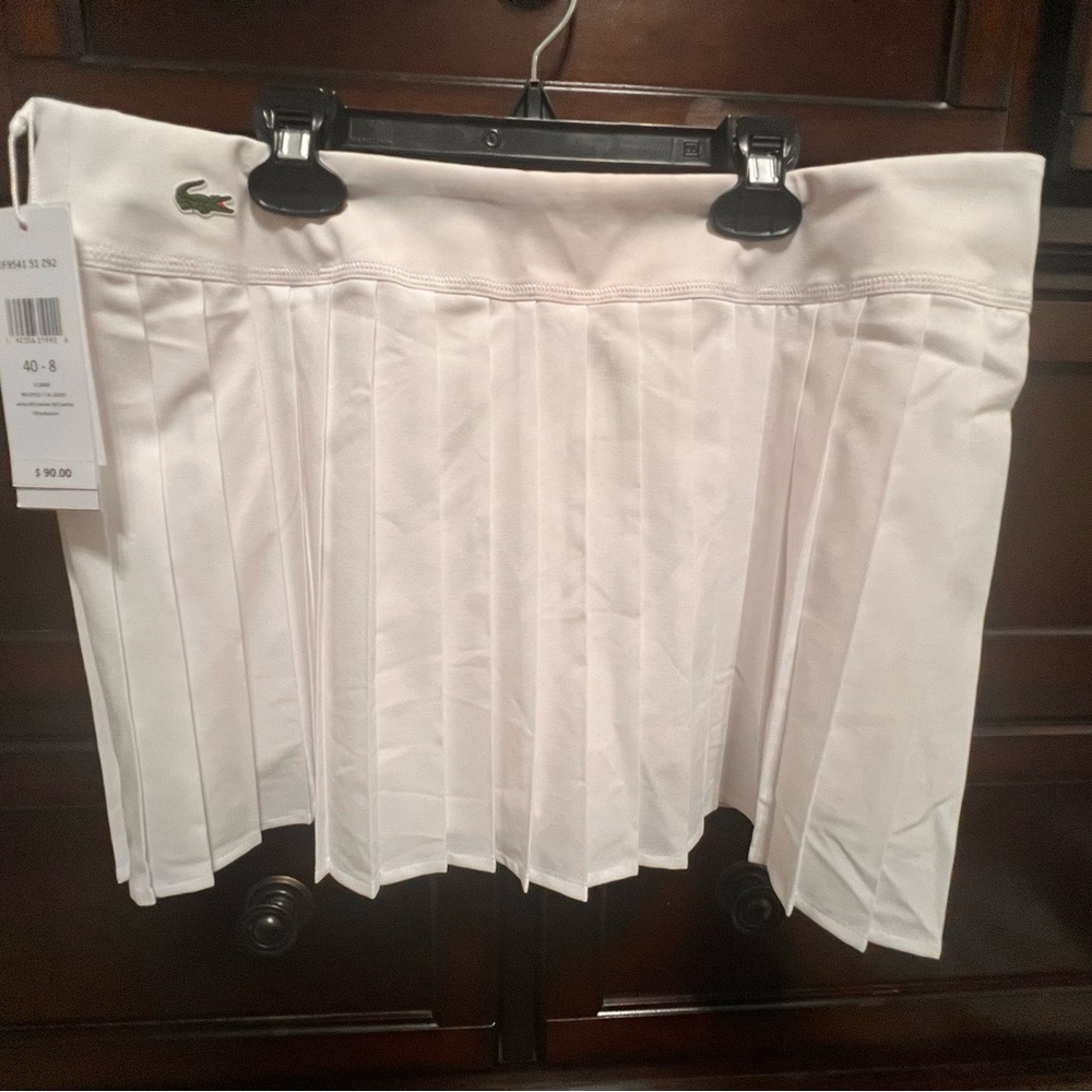 Lacoste - Skort - size 8 (40) - white